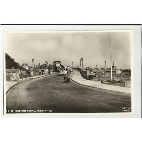 Suffolk OULTON BROAD Oulton Bridge Postcard by Frith (OB 61)
