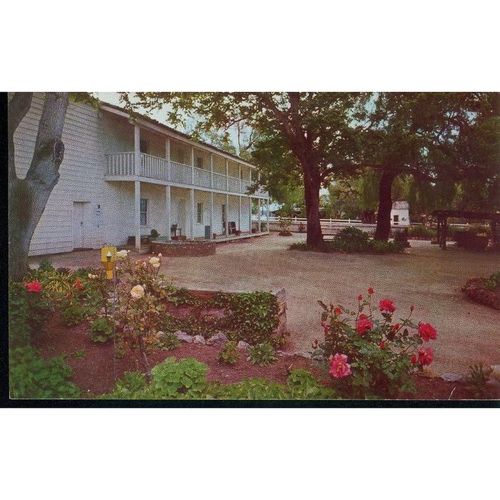 USA Postcard - Court Yard At Castro House, San Juan Bautista, California