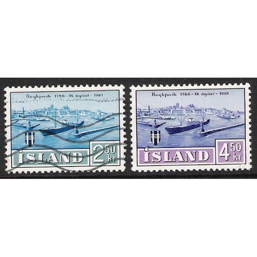 Mi 352/3: 175th Anniversary of Reykjavik.