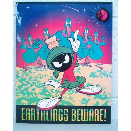 MARVIN THE MARVIN ' Side Pocket ' Folder EARTHLINGS BEWARE (1996)