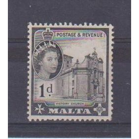 Malta.SG268 1d Victory Church.Mounted Mint.Oct16