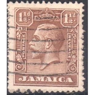 Jamaica 1929 - SG109 - 1½d brown - KGV - used
