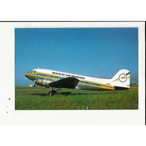 Aviation MACKAY AIR MUSEUM DC3-C Postcard by Aironautica (PC23)