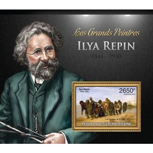 CENTRAL AFRICA 2013 SHEET MNH ILYA REPIN ART PAINTINGS ARTE PINTURAS 1A