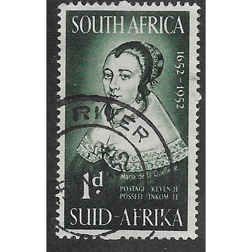 ZAF 1952 1d 'MARIA DE LA QUELERIE ' FINE USED (EBID61-753c)