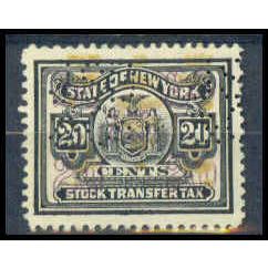 Used Revenue 20c N.Y. Stock Transfer Very Fine WA2770