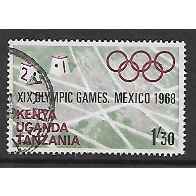 KENYA UGANDA TANGANYIKA 1968 OLYMPIC GAMES MEXICO 1s.30 RUNNING TRACK SG 254 F/U