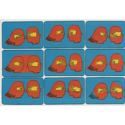Mind Games Tim Ellis Hand Sign Language Advertising Postcard