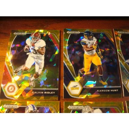 2021 Prizm Draft Picks, 11-Gold Cracked Ice Cards, all Prizms, AKERS/SHENAULT, +