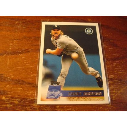 1996 Topps, 10-Cards, RANDY JOHNSON, HOF, Mariners, #150
