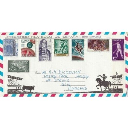 Spain 1971 Oranges and Almond Flowers Tourist Airmail Cover VGC