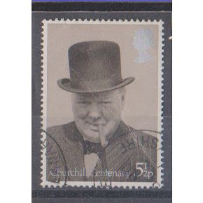 GB 1974 Churchill Birth Centenary 5.5p used SG 963