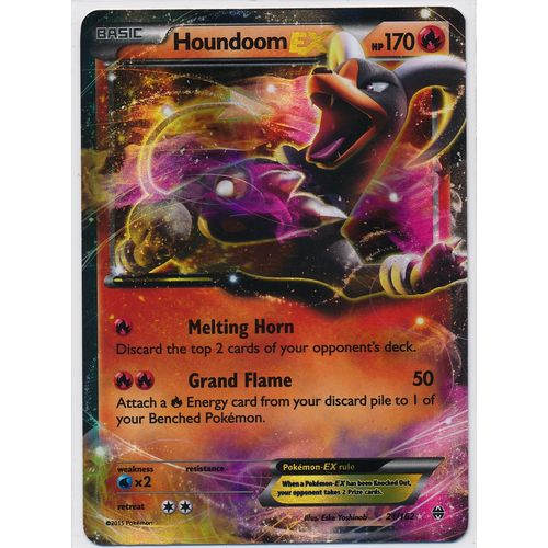 Pokemon XY BREAKThrough #021/162 Houndoom EX