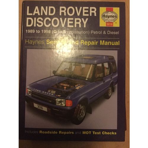 Land Rover Discovery, 89 - 98, Haynes Service & Repair Manual