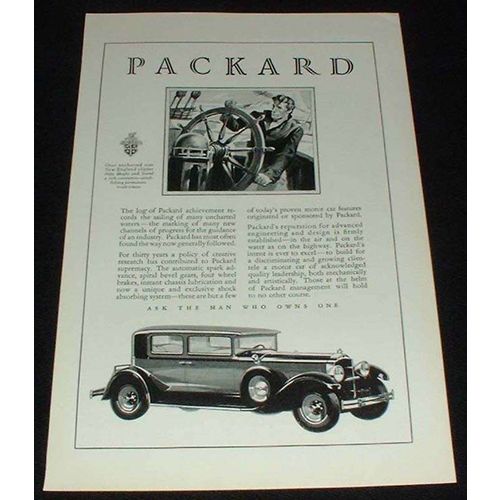 1929 Packard Car Ad, New England Clipper!!