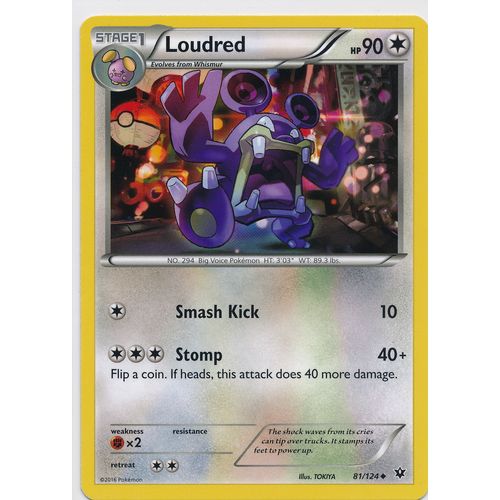 Pokemon XY Fates Collide 81/124 Loudred