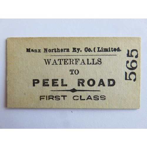 Manx Northern Railway Waterfalls - Peel Road Ticket