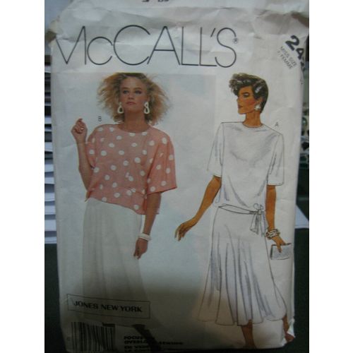 McCall's 2420 Misses Blouses & Skirt Pattern - Size 12