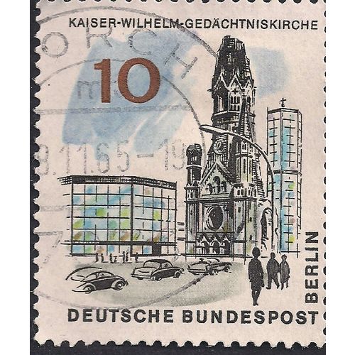 GERMANY, Kaiser Wilhelm Memorial Church Berlin, white 1965, 10 Pfennig
