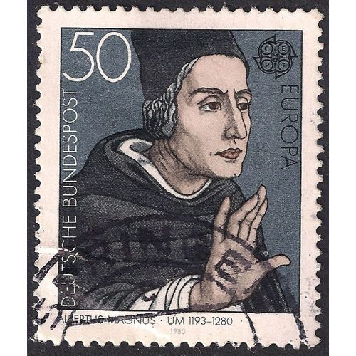 GERMANY, Albertus Magnus 1193-1280, grey 1980, 50 Pf, #3