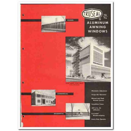 Industrial Machine Tool Company 1955 vintage window catalog Tru-Seal