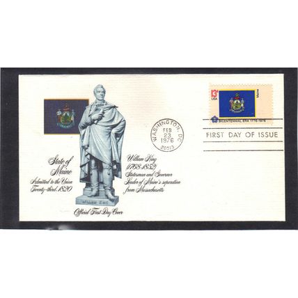 FDC Fleetwood 1655 13c Maine (Cachet-U/A) CV39221