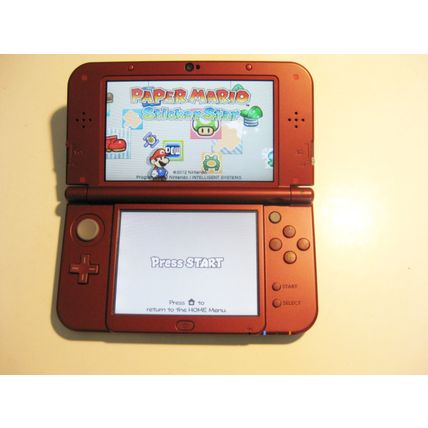 Red Nintendo New 3ds XL w Paper Mario & More!