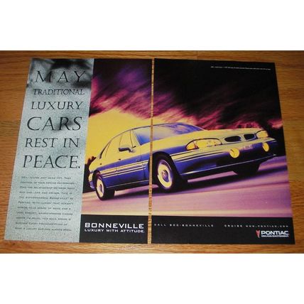 1997 Pontiac Bonneville Ad - May traditional luxury cars rest in peace