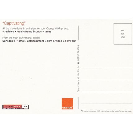 Film Four Advertising Postcard unused VGC
