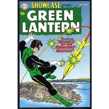 The Green Lantern Showcase Missile 22 DC Comic Book Art Postcard