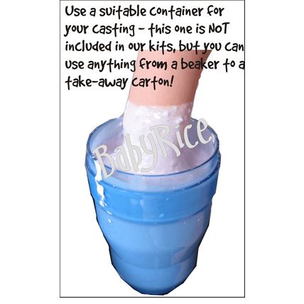 Baby boy gift 3D Casting Kit Cast Foot Handprint Blue Impressions Plaster Hands