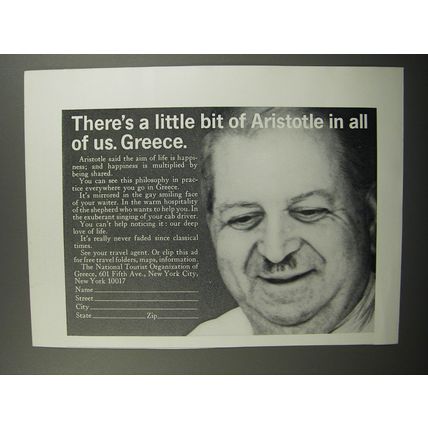 1966 National Tourist Organization of Greece Advertisement