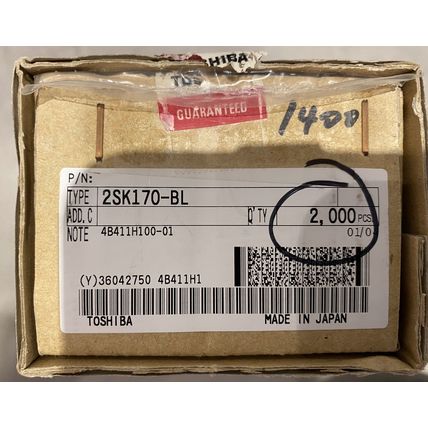 Toshiba Genuine 2SJ74BL / 2SK170BL Matched Pair (0.05 mA)