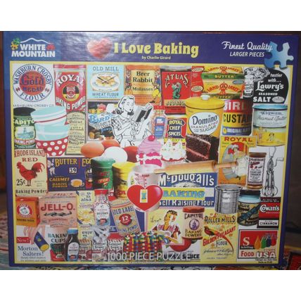 2022 White Mountain Puzzles I Love Baking 1000 PC Puzzle - Complete