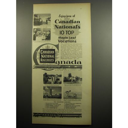 1955 Canadian National Railways Ad