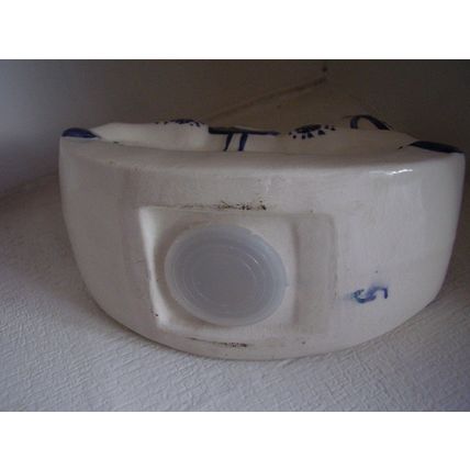 Vintage Rocking Horse Money Box Blue David Sharp style Signed S or G Piggy Bank