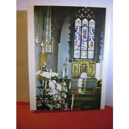 NATIONAL SHRINE OF OUR LADY OF WALSINGHAM, Norfolk guide card by J. Salmon =