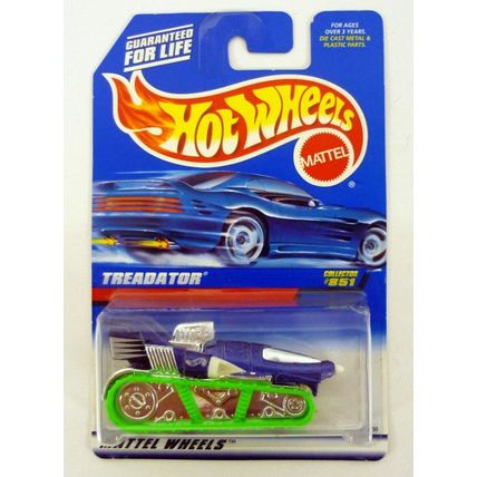 Hot Wheels Treadator #851 Blue Die-Cast Tank 1998