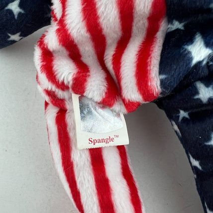 Spangle the Bear – Pink Face Beanie Baby USA! USA! Elections Have Consequences!