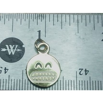 Smiley Face Charms Gold Emoji Pendants, Charms 1.65 each free shipping
