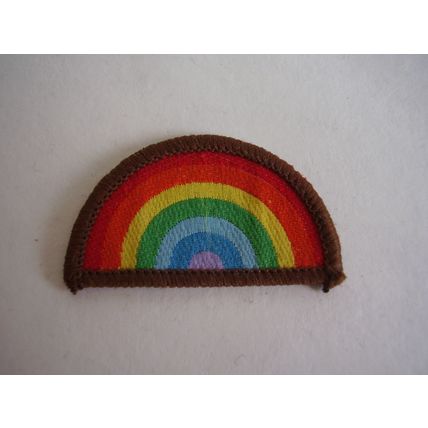 1990's Brownie Rainbow Patch 2" Now Retired Badge