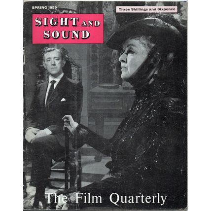 SS59-28-2 SIGHT AND SOUND 1959 British Cinema SERGEI EISENSTEIN UK MAGAZINE