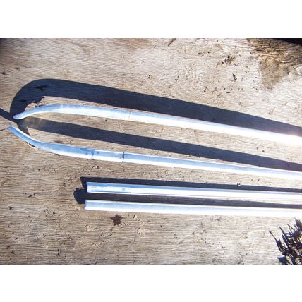 1977 CHRYSLER NEWPORT 4D SEDAN DOOR WINDOW GLASS EDGE TRIM & CLIPS OEM