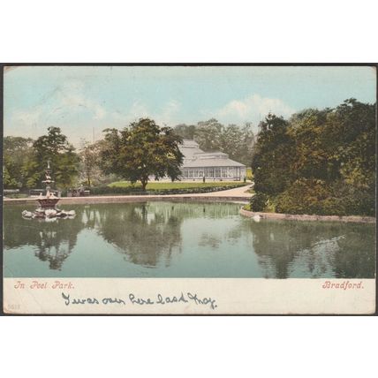 In Peel Park, Bradford, Yorkshire, 1905 - Blum & Degen Postcard
