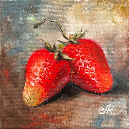 Still Life Fruits Oil Painting Berry Art