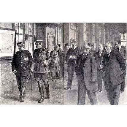 GREAT FRANCO-BRITISH CONFERENCE IN CALAIS, JULY 6 1915 Lord Kitchener WORLD WAR