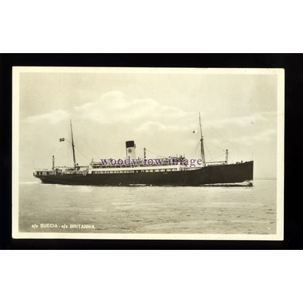 f1505 - Swedish Lloyd Ferry - Suecia or Britannia - postcard