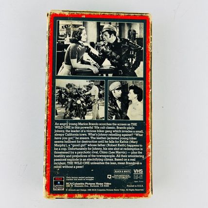 The Wild One VHS Video Tape Marlon Brando Cult Classic!