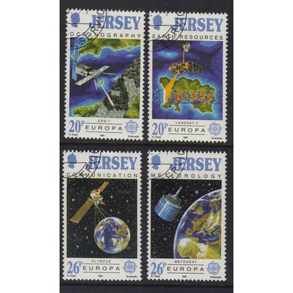 JERSEY SG545-548 1991 EUROPA, SPACE ~ FINE USED