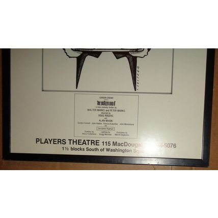 THE BUTLER DID IT - PLAYERS THEATRE, 1981 ORIGINAL POSTER. FRAMED